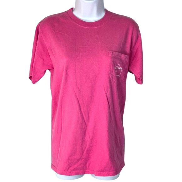 Guy Harvey Pink "Save Our Seas" Graphic T-Shirt Size S - Picture 1 of 6